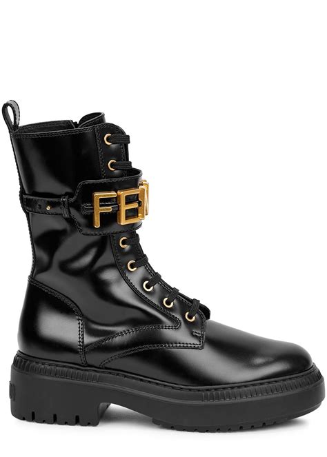 fendi logo boot|Fendi combat boots.